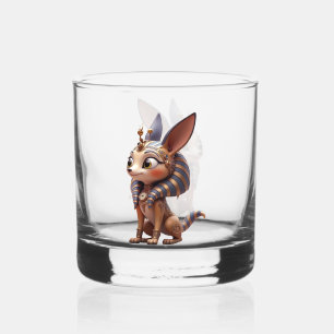Verre À Whisky Gardien éclairé par la lune des sables anciens.
