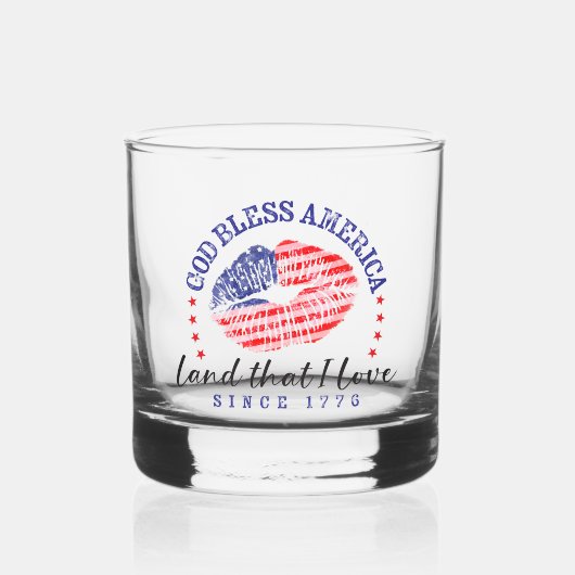 Verre à Whisky 'God Bless America' (Recto)