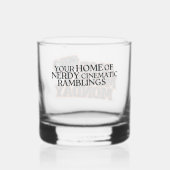 Verre À Whisky Good Movie Monday Whiskey Glass with Slogan (Verso)