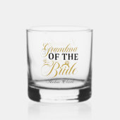 Verre À Whisky Grand-mère élégante de la chambre ajouter le nom (Verso)