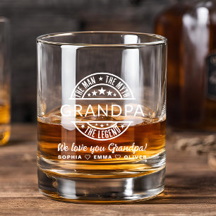 Verre À Whisky Grand-père Homme Mythe Légende Fête des pères