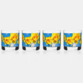 Verre À Whisky Groupe de Daffodils Médaille d'or Fleurs (Gauche)