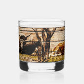 Verre À Whisky Groupe de Longhorns assis en terrain Distressed Wo (Droite)