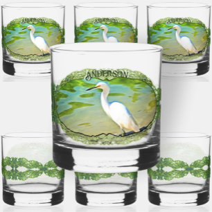 Verre À Whisky Grue Sur La Rivière Mismaloya 0335