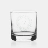 Verre À Whisky Guirlande de feuillage classique et verte personna (Verso)