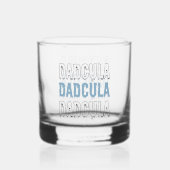 Verre À Whisky Halloween bleu Dadcula (Recto)