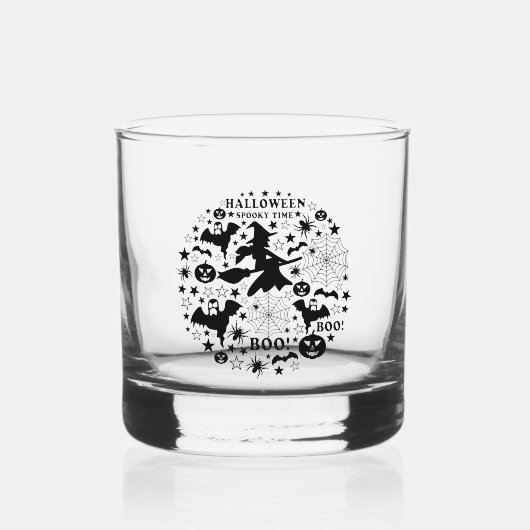 Verre À Whisky Heure Éffrayante Halloween (Recto)