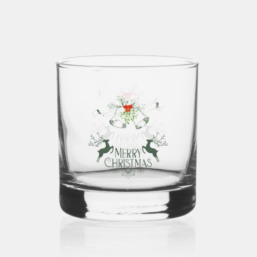 Verre À Whisky Holiday Whiskey Glass Set – Merry & Bright Barware (Recto)
