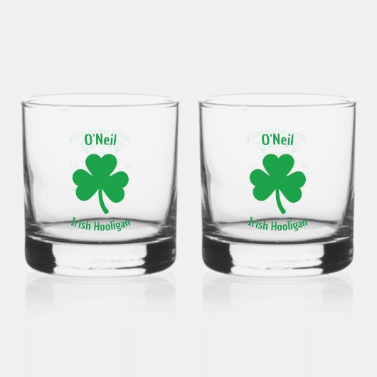 Verre à whisky Hooligan irlandais (Recto)