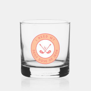 Verre À Whisky Humour de golfeur mignon Golf drôle Fer Sportif Pr