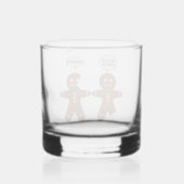 Verre À Whisky Humour de Noël Gingerbread Cookie (Verso)