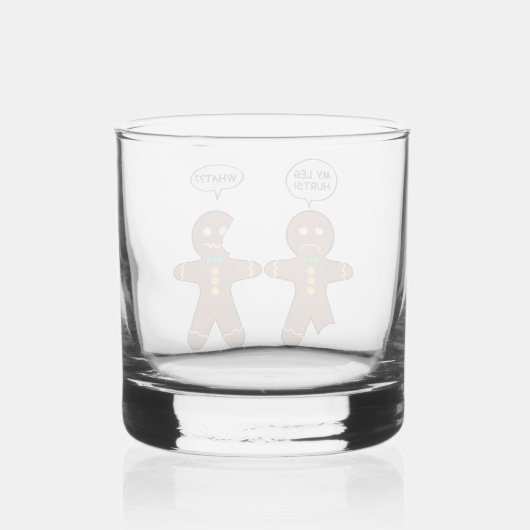 Verre À Whisky Humour de Noël Gingerbread Cookie (Verso)