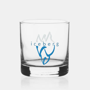 Verre À Whisky Iceberg bleu personnalisé Art inspirant