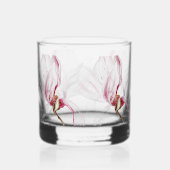 Verre À Whisky Impression d'orchidée dessinée à la main (Verso)