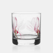 Verre À Whisky Impression d'orchidée dessinée à la main (Droite)
