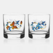 Verre À Whisky Infinity of Monarch Butterflies (Verso)