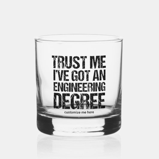 Verre À Whisky Ingénieur sur mesure (Recto)