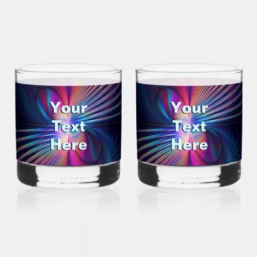 Verre À Whisky Iridescence structurelle (Recto)