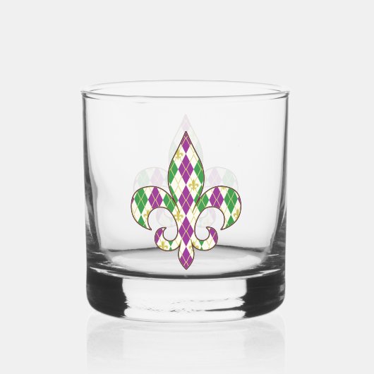 Verre À Whisky Jacquard Mardi Gras (Recto)