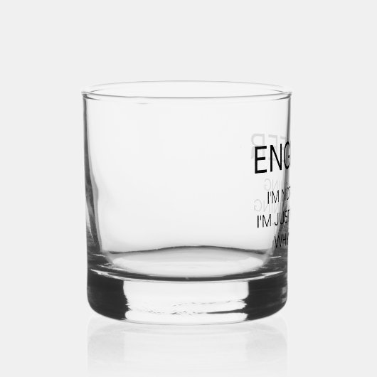 Verre À Whisky Je ne discute pas, j'explique simplement pourquoi  (Droite)