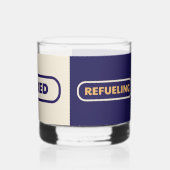 Verre À Whisky JEU DE Boissons RETRAITÉ, RELAXÉ, REFUELING (Verso)