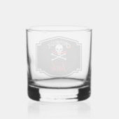 Verre À Whisky Jolly roger personnalisé (Cutlass) (Verso)