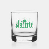 Verre À Whisky Jour de la Saint Patrick Slainte Cheers (Verso)