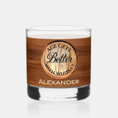 Verre À Whisky L'Âge Personnalisé S'Améliore Avec L'Anniversaire (Verso)