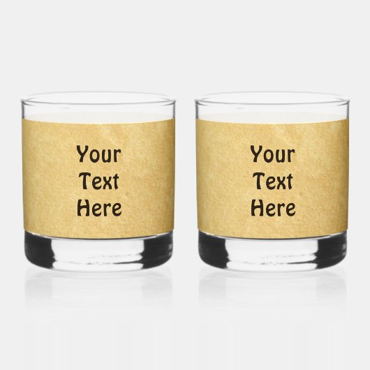 Verre À Whisky Le Bison De Galage Sur Papier Ancien (Verso)