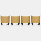 Verre À Whisky Le look de Snuggly Camel Brown Suede (Dos)