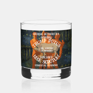 VERRE À WHISKY LE SCROTUME DU COU DE TRUMP CONFIRMÉ EST ENCEINTE
