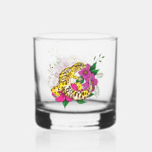 Verre À Whisky Léopard jaune Gecko Vert (Recto)