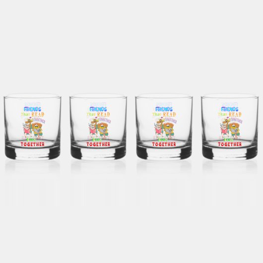 Verre À Whisky Les amis qui lisent ensemble restent ensemble (Recto)