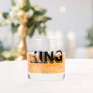 Verre À Whisky Lettre KING Numéro Un