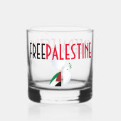 Verre À Whisky Libérer la Palestine (Recto)