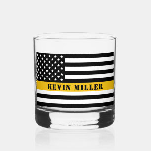 Verre À Whisky Ligne mince or 911 Dispatcher USA