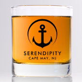 Verre À Whisky Logo d'Ancre de bateau moderne