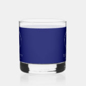 Verre À Whisky Logo de bateau d'Ancre moderne Marine Blue (Gauche)