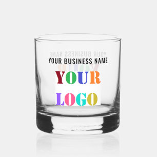 Verre À Whisky Logo d'entreprise personnalisé et commerce de text