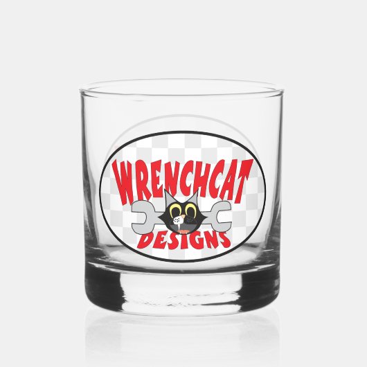 Verre À Whisky Logo Wrenchcat Designs (Recto)