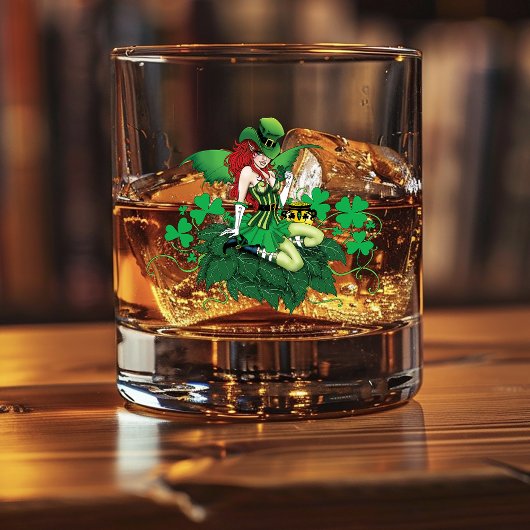 Verre À Whisky Luck Irish Fairy Green