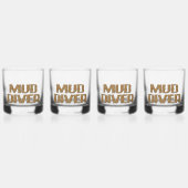 Verre À Whisky Lunettes de roche Mud Diver ensemble de 4 (Recto)