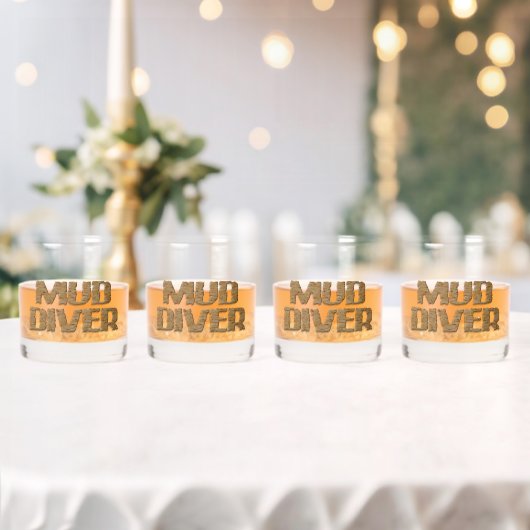 Verre À Whisky Lunettes de roche Mud Diver ensemble de 4 (Insitu (Mariage))