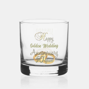 Verre À Whisky Lunettes de whisky personnalisées pour le 50e anni