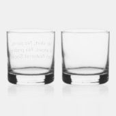 Verre À Whisky Lunettes UNS (Verso)