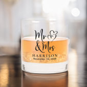 Verre À Whisky M. Et Mme Hearts Mariage