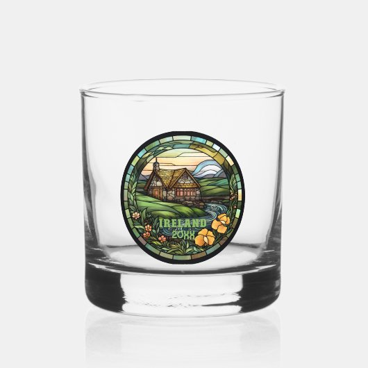 Verre À Whisky Magnifique Souvenir d'Irlande verte (Verso)