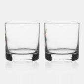 Verre À Whisky Mahjong de Noël | Monogramme (Gauche)