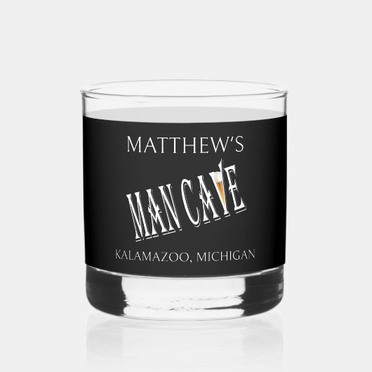 Verre À Whisky Man Cave Pub Rocks Whisky Glasses Drinkware (Recto)