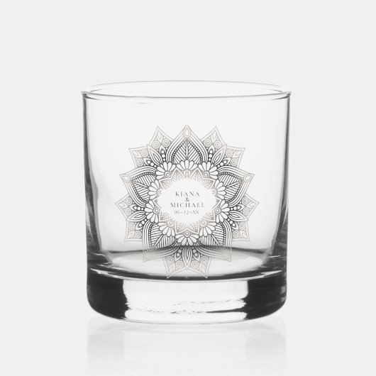 Verre À Whisky Mandala Lace Mariage Neutrals ID478 (Recto)